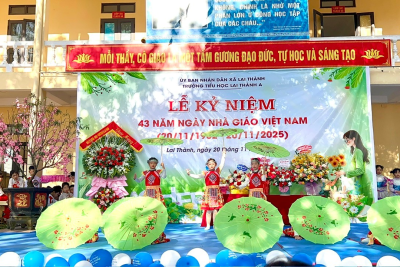 NGÀY NHÀ GIÁO VIỆT NAM 20/11 TRƯỜNG TIỂU HỌC LAI THÀNH A
